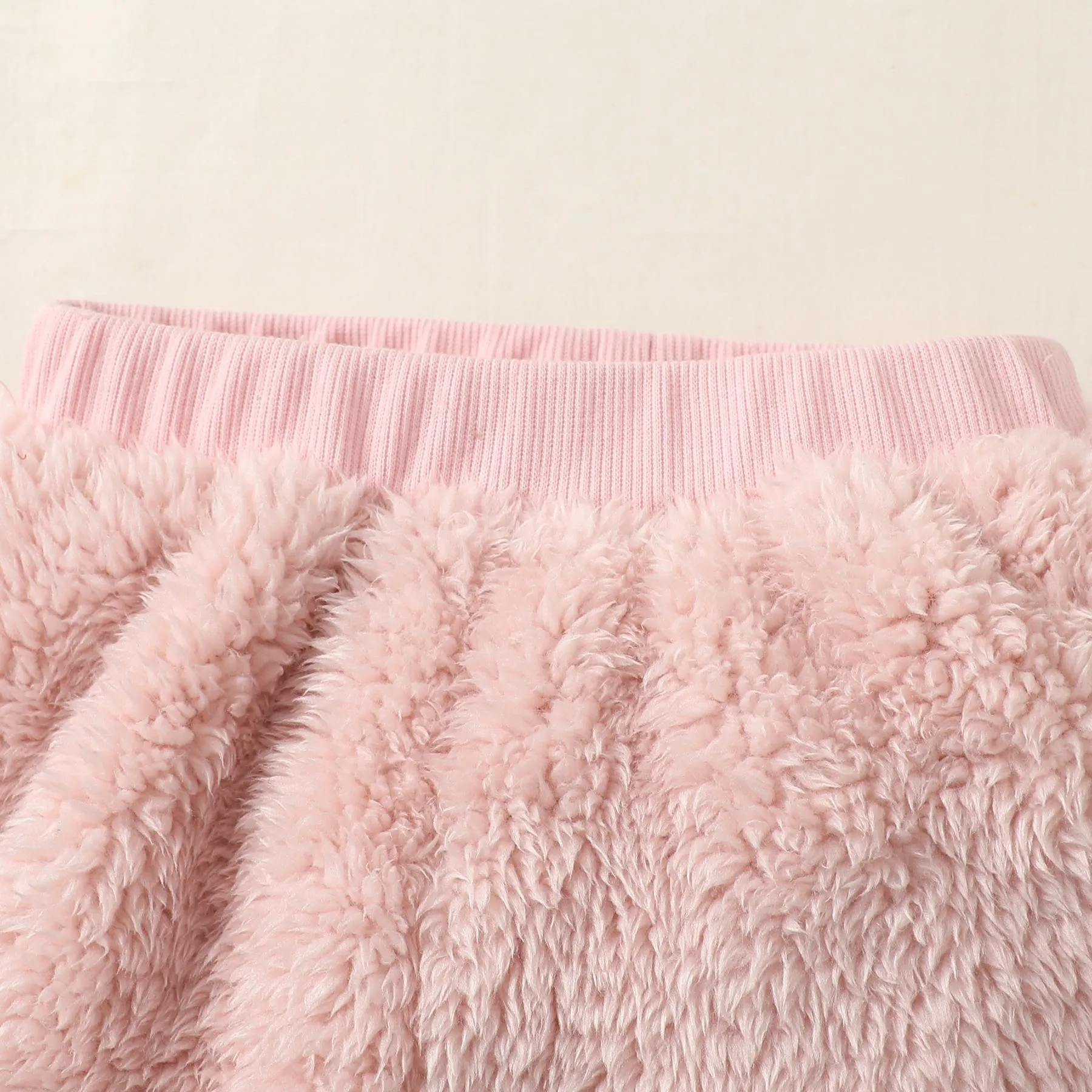 6M-3Y  Kids Fashion Ready Stock Girls Clothes Outfits Rabbit Fluffy Tops Elastic Pants 2Pcs Outfits Pink Catpapa  WS112209601