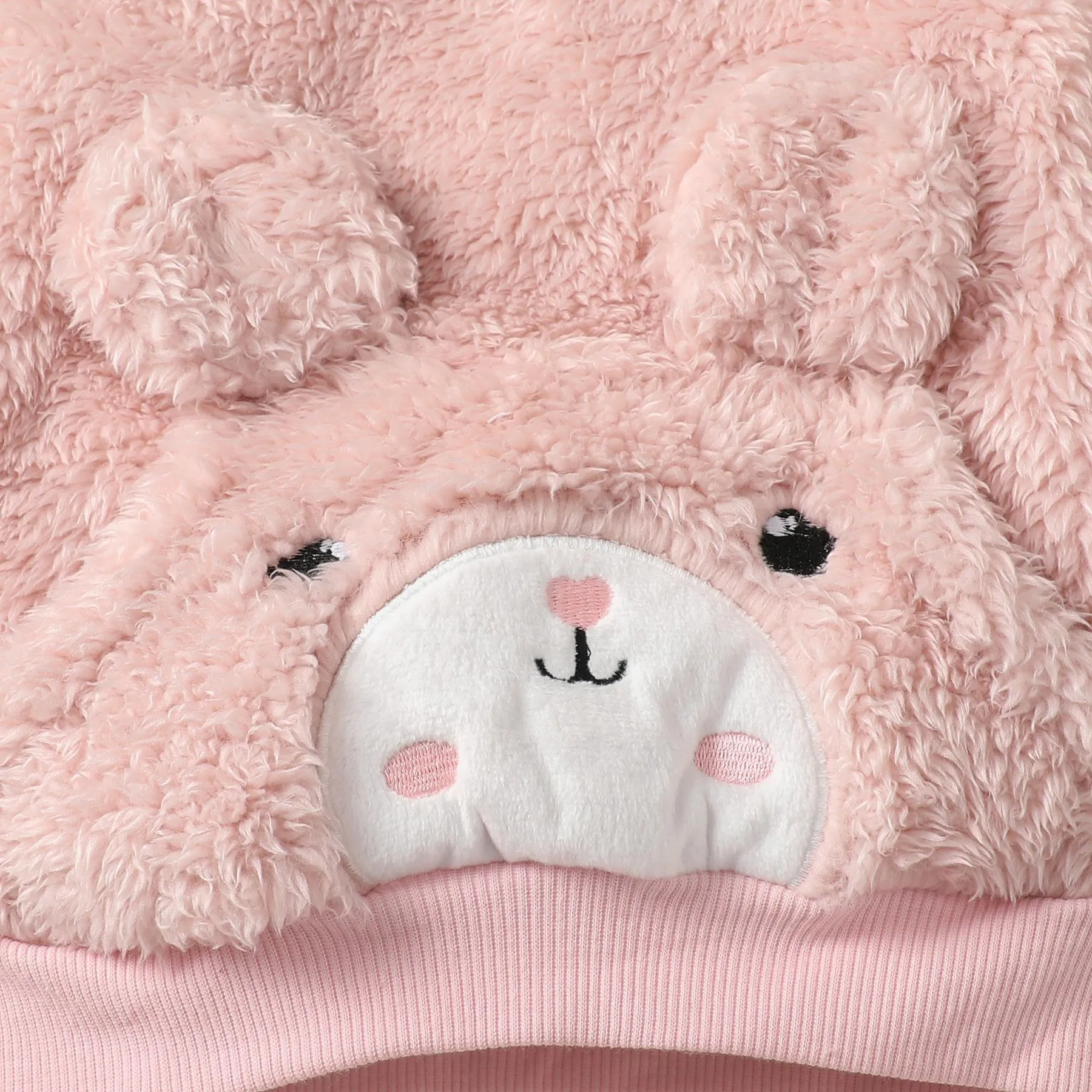 6M-3Y  Kids Fashion Ready Stock Girls Clothes Outfits Rabbit Fluffy Tops Elastic Pants 2Pcs Outfits Pink Catpapa  WS112209601
