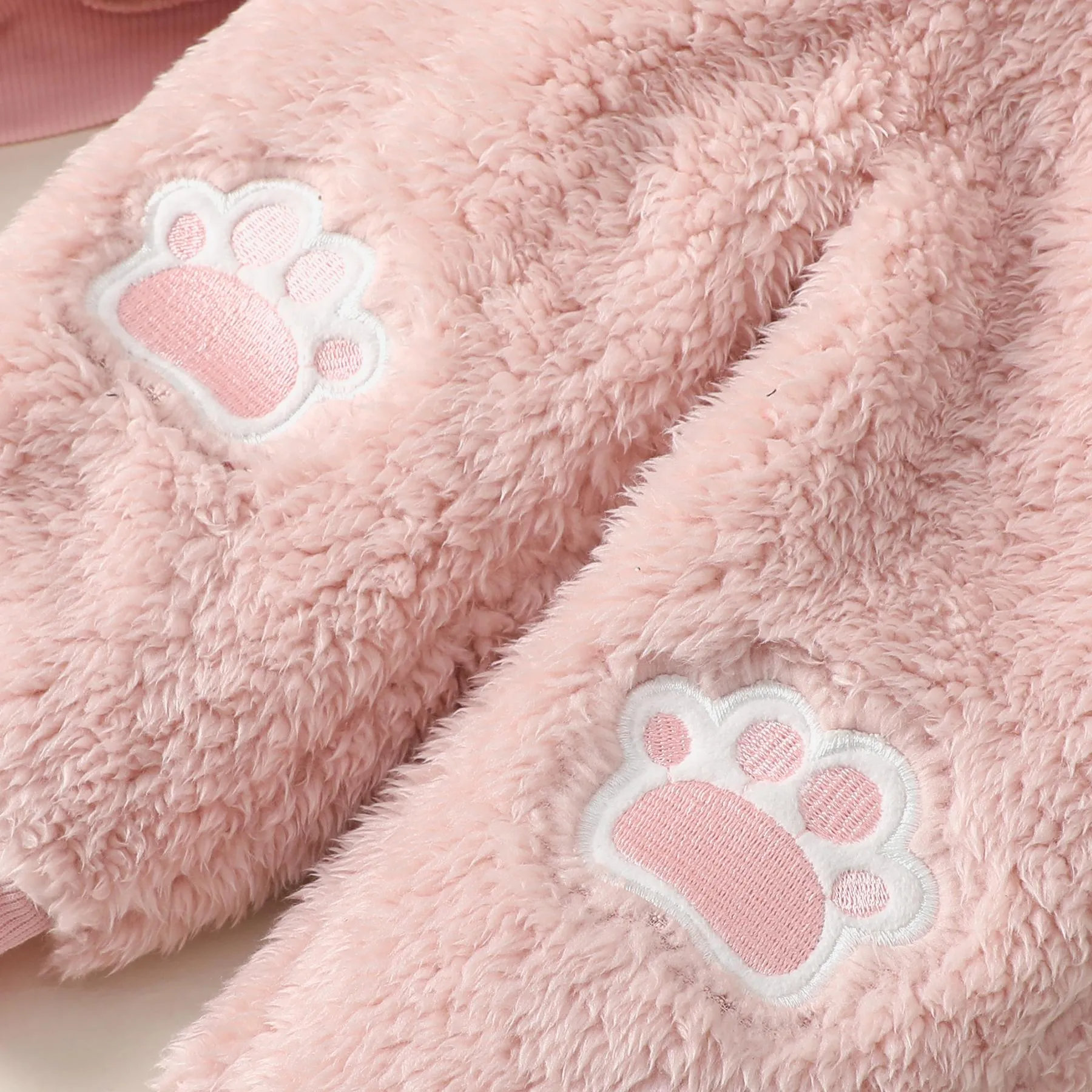 6M-3Y  Kids Fashion Ready Stock Girls Clothes Outfits Rabbit Fluffy Tops Elastic Pants 2Pcs Outfits Pink Catpapa  WS112209601