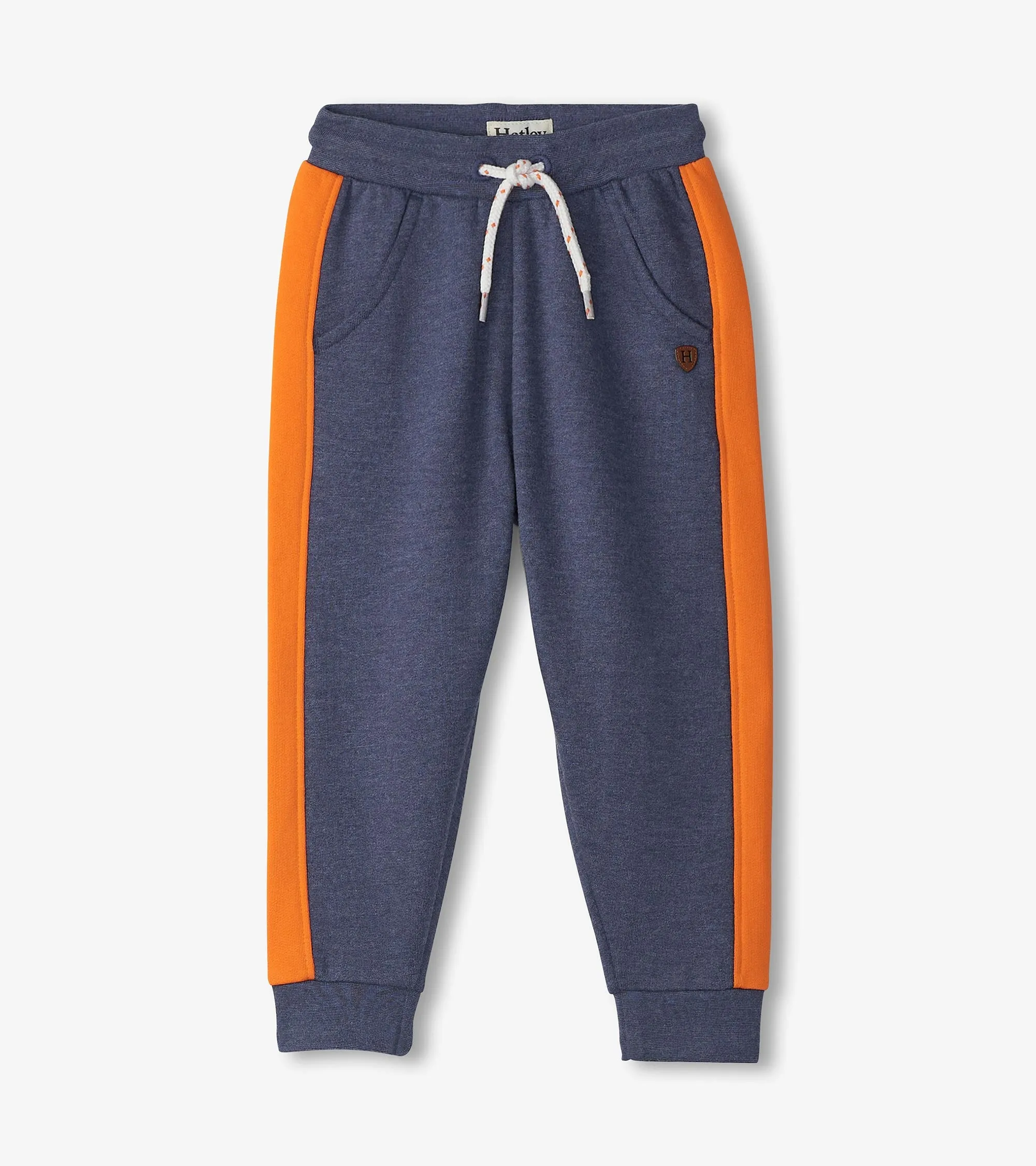 Boys Orange Stripe Hoodie