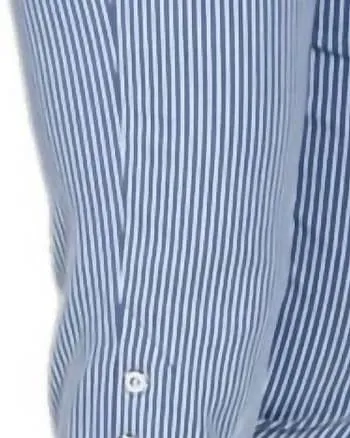 Button-Detail Capri Pant In Blue/White | Blue/White
