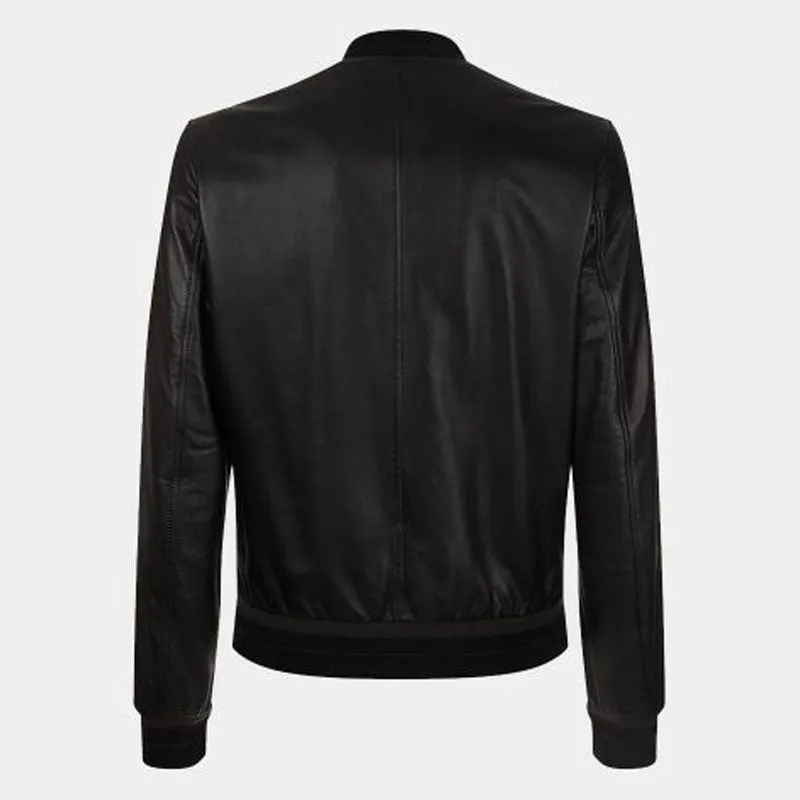 Buy Best Genuine Style Dolce & Gabbana Leather Bomber Jacket