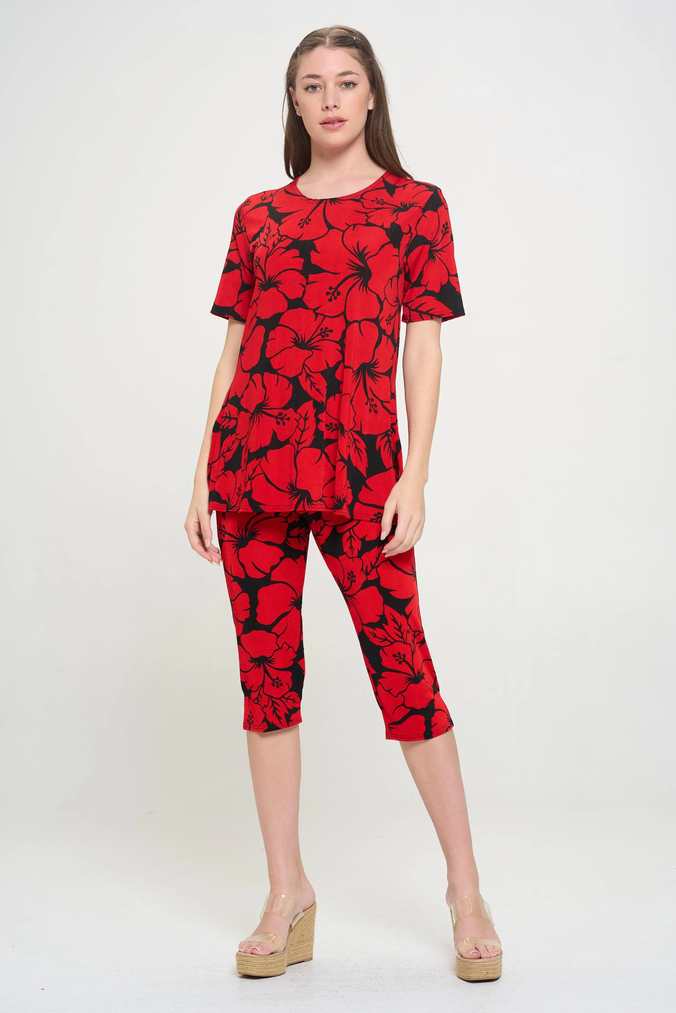 Capri Pant Set Short Sleeve - 9003BN-SRP1-W432