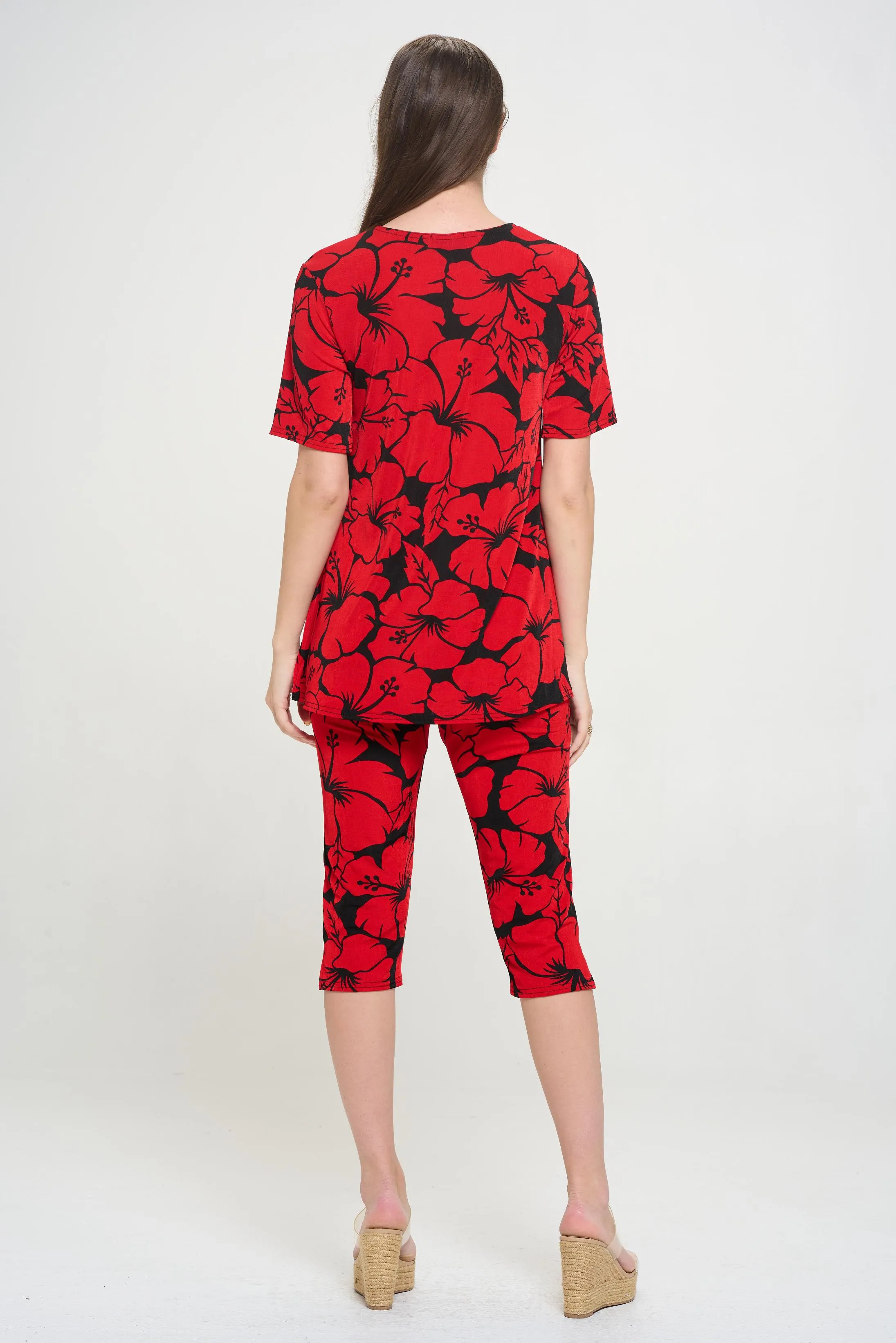 Capri Pant Set Short Sleeve - 9003BN-SRP1-W432
