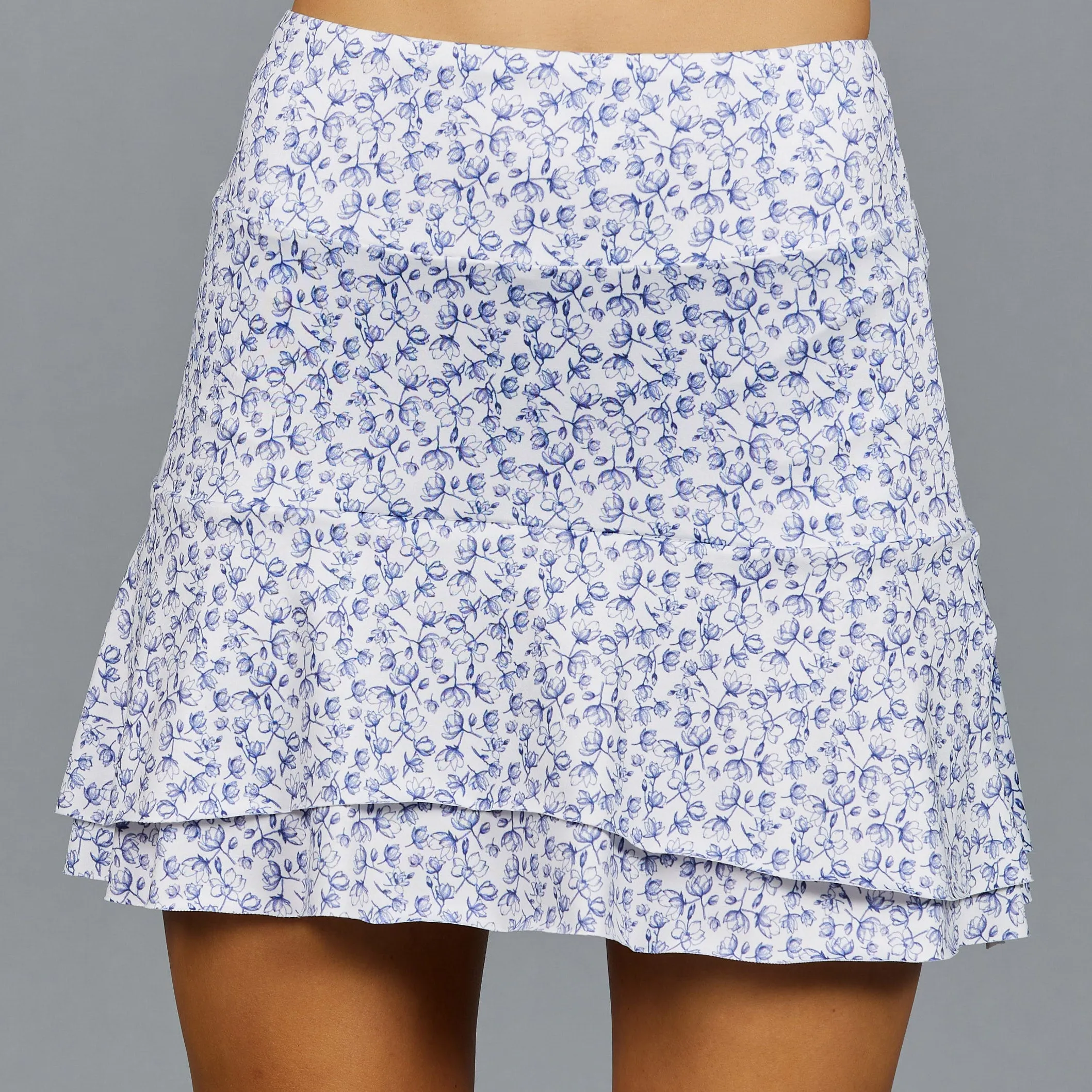 Floral Flow Long Print Skort