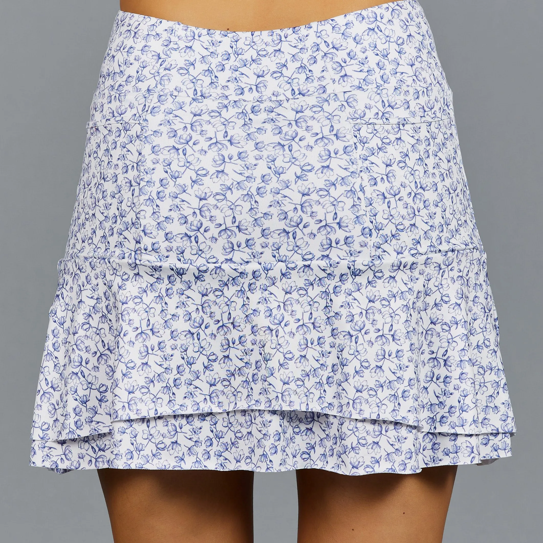 Floral Flow Long Print Skort