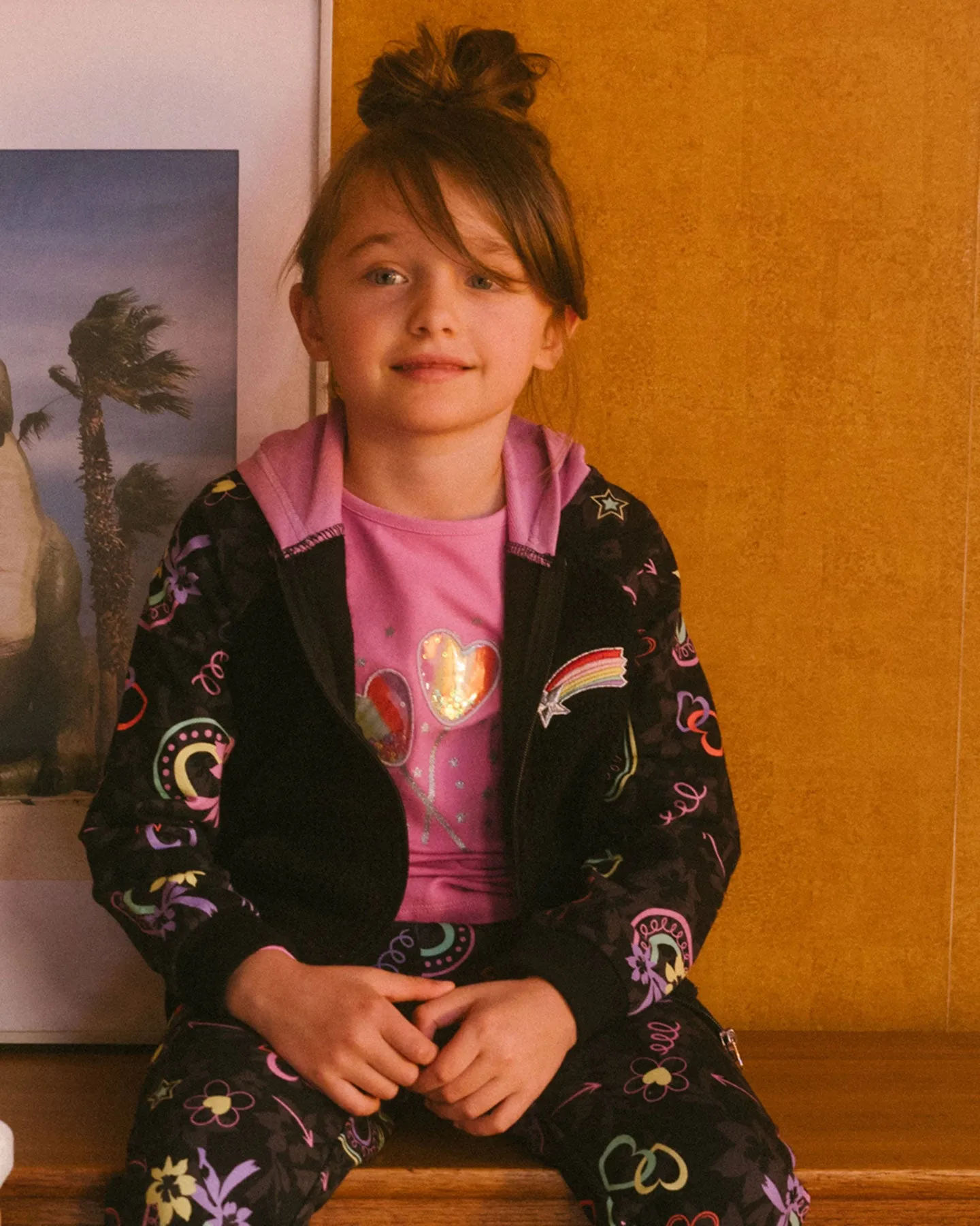Girls Heart/Flower Hoodie