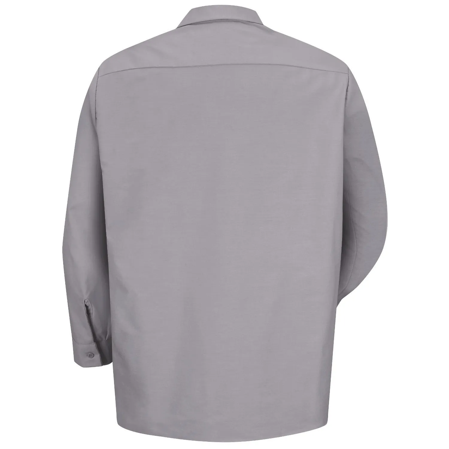 Industrial Work Shirt Long Sleeve - Silver Gray