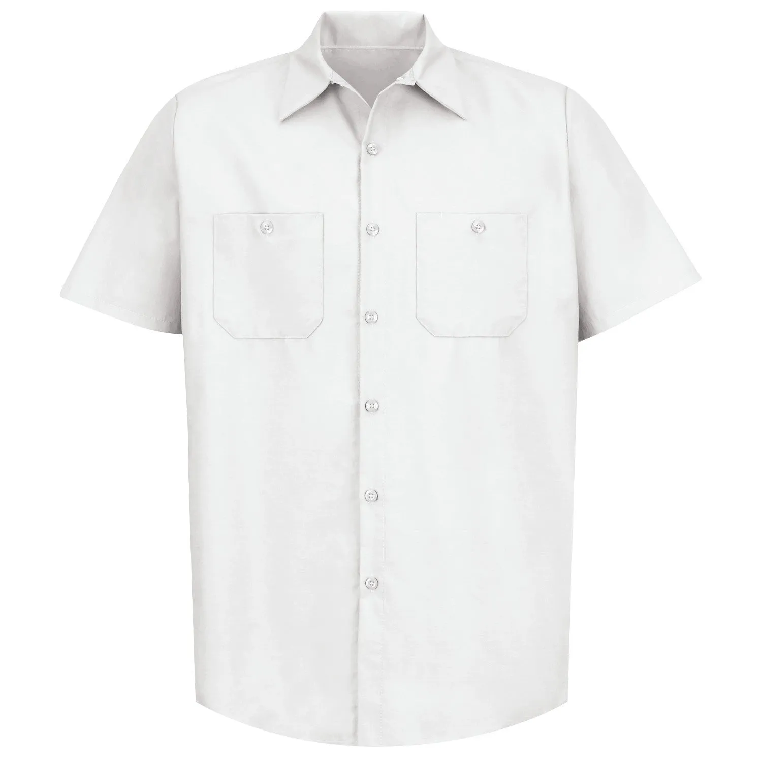 Industrial Work Shirt Short Sleeve - White