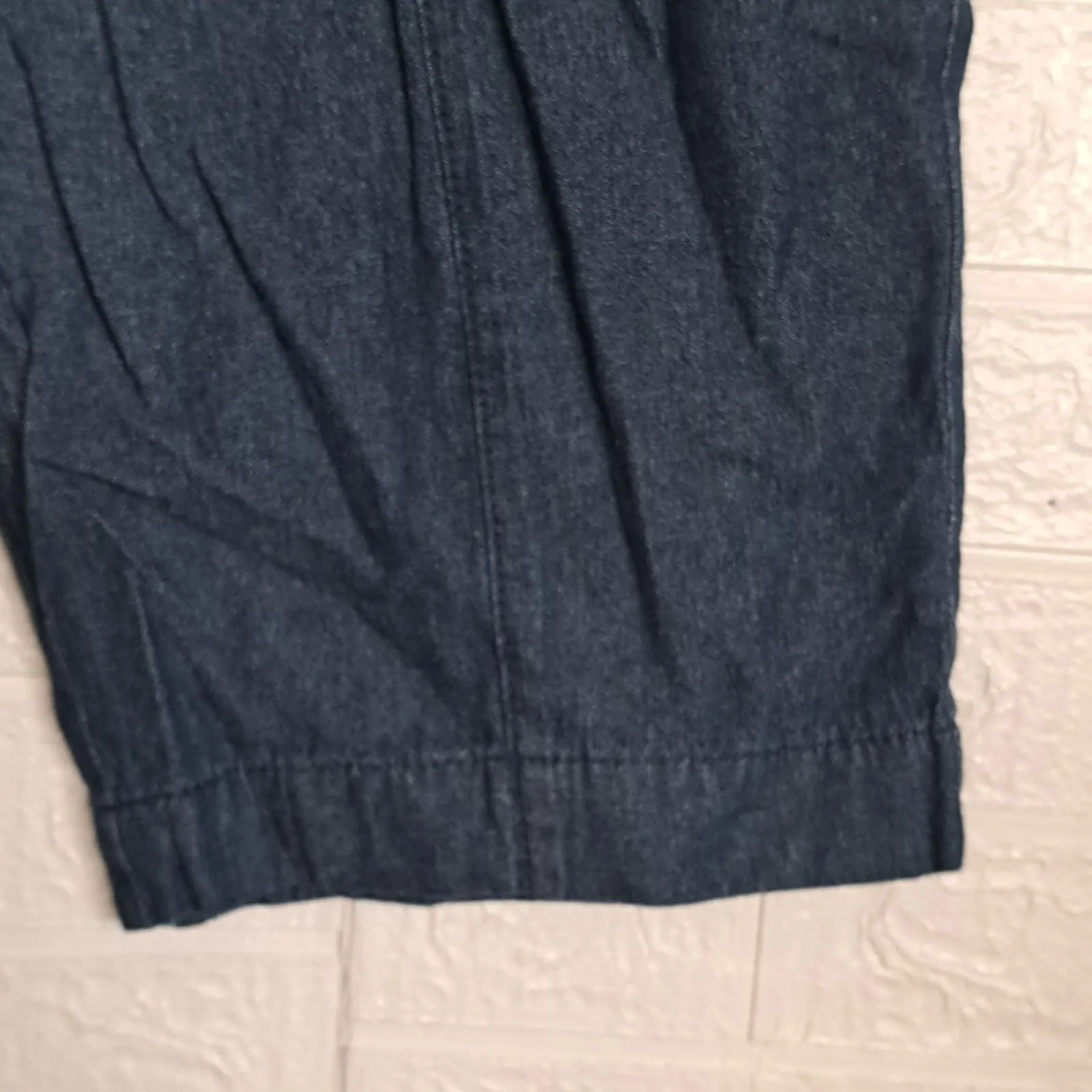 Karen Scott Cotton Drawstring Denim Capri Pants XL