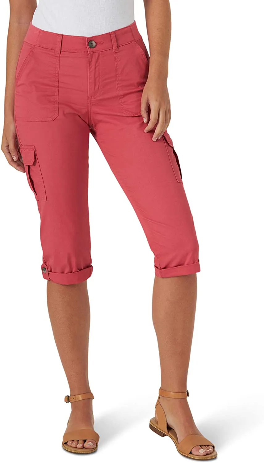 Lee Women's Flex-to-go Mid Rise Cargo Capri Pant