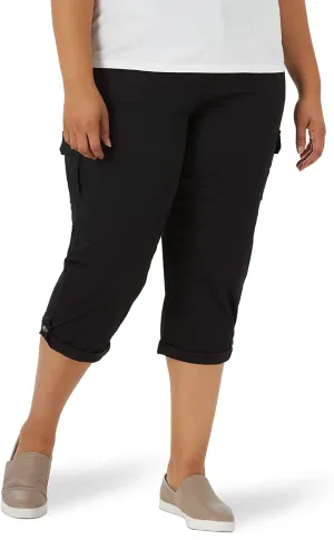 Lee Women's Flex-to-go Mid Rise Cargo Capri Pant