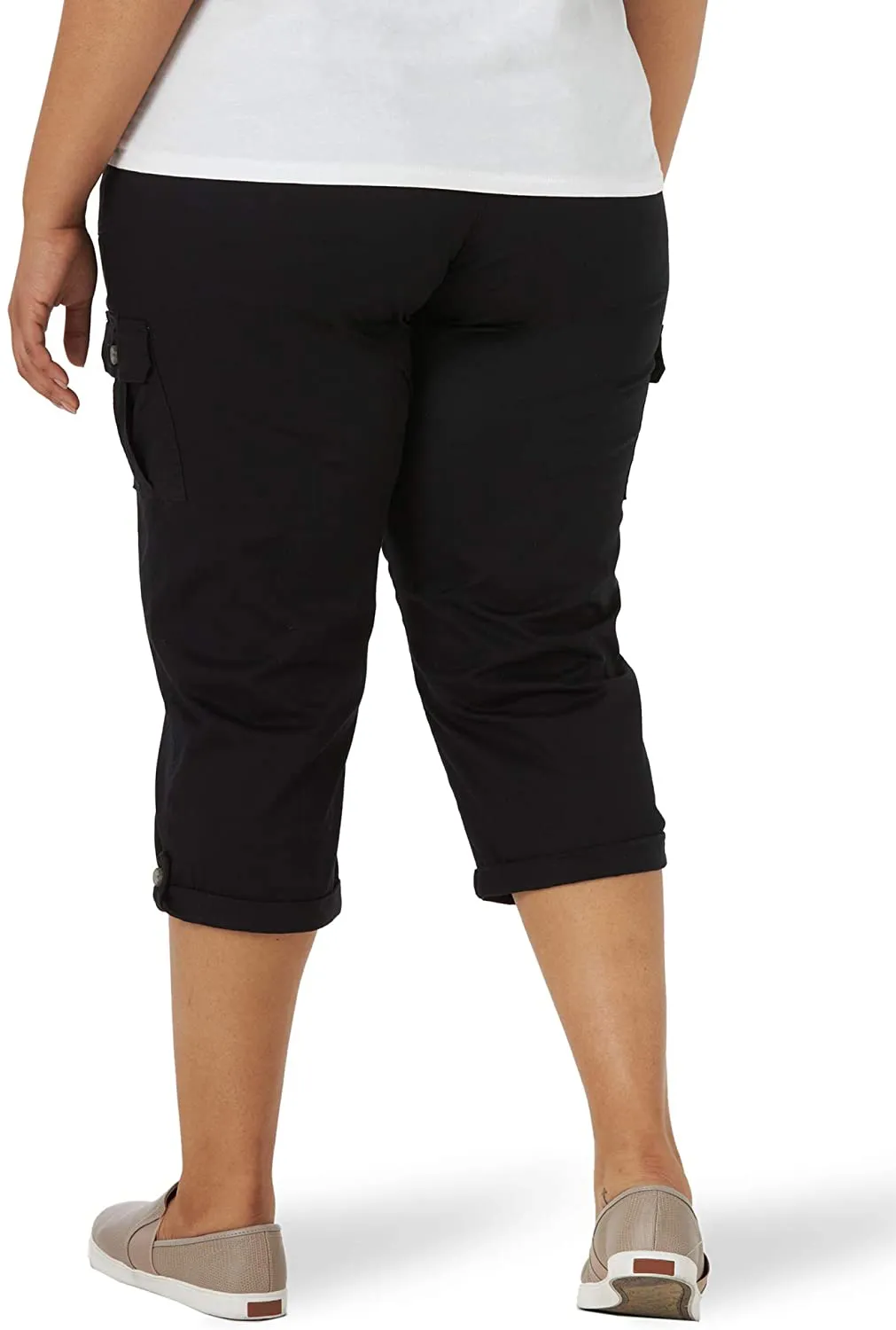 Lee Women's Flex-to-go Mid Rise Cargo Capri Pant