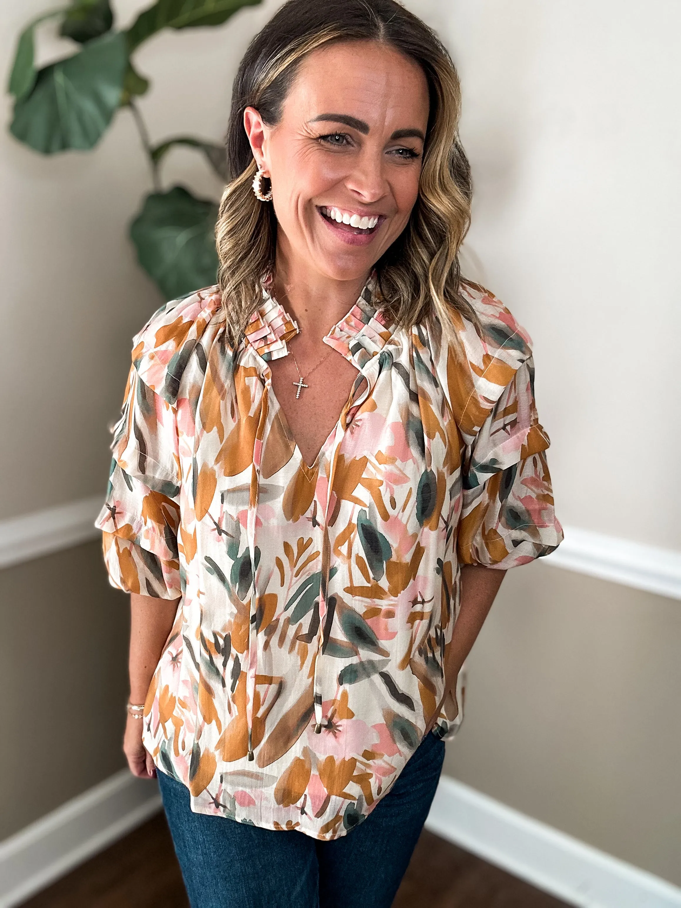 Swirling Colors Top