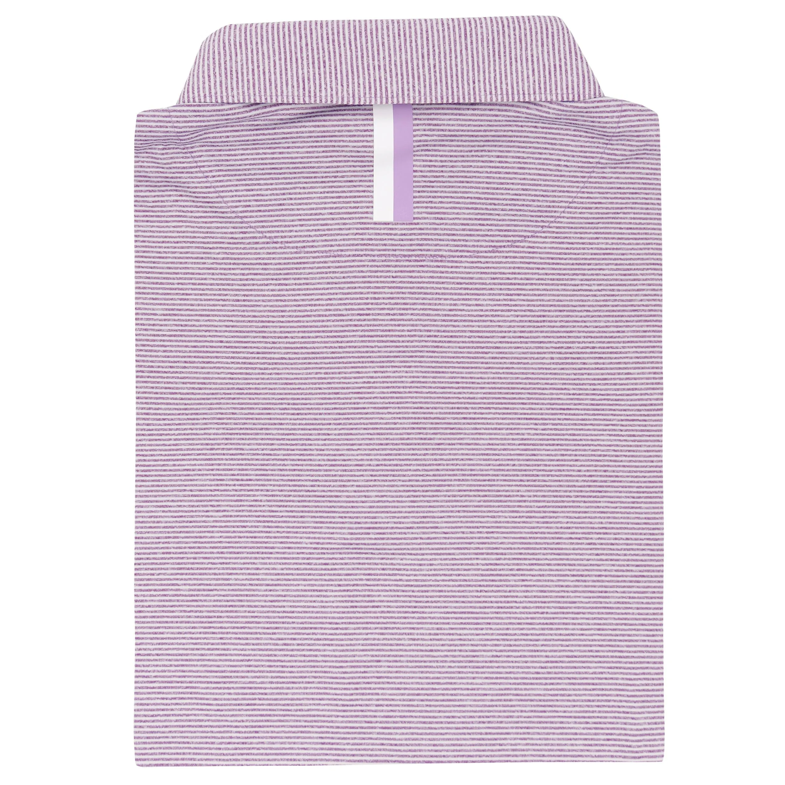 The Whaler Heather Stripe | Long Sleeve Performance Polo | The Whaler Heather Stripe - Big Easy Lavender/White
